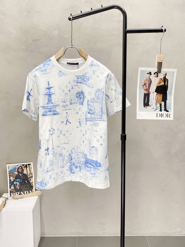 Louis Vuitton Louis Vuitton Lv exclusive new original men's casual short-sleeved