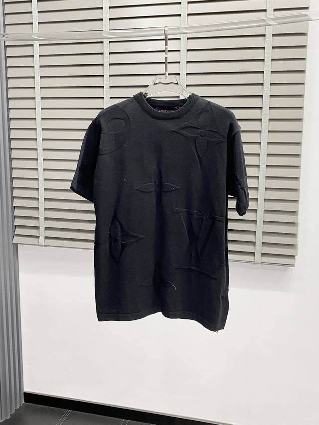 Louis Vuitton exclusive new men's casual spring and autumn knitted short-sleeved