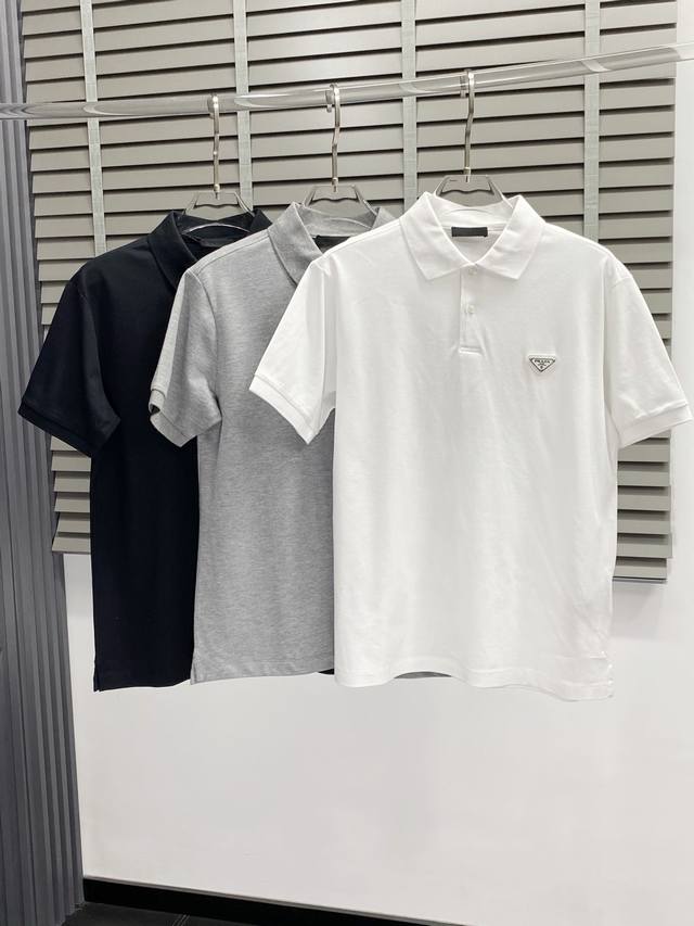 Prada exclusive new original men's casual short-sleeved high-end high version fa