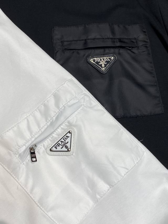 Prada exclusive supply of new original men's casual short-sleeved high-end versi