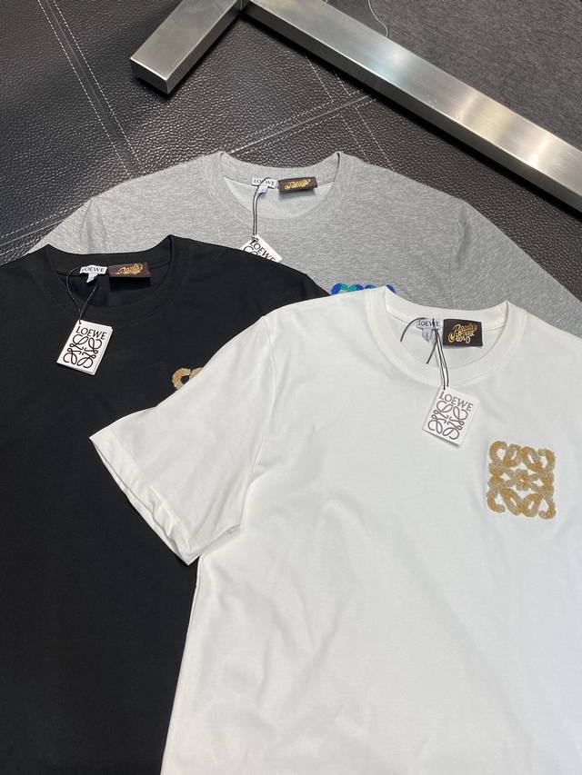 Loewe exclusive exclusive supply of new original men's casual short-sleeved high