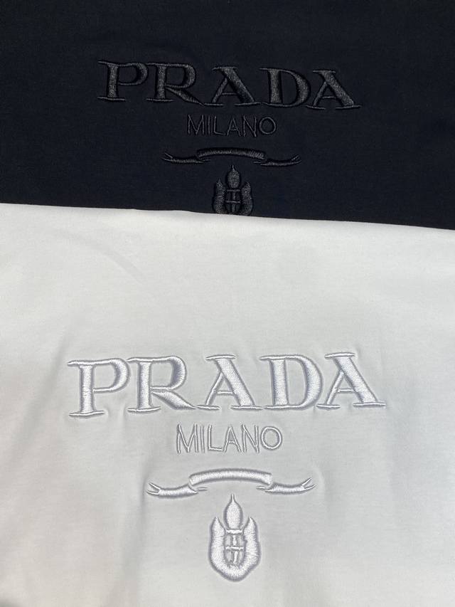 Prada exclusive supply of new original men's casual short-sleeved high-end versi