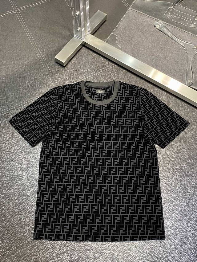 Fendi exclusive exclusive supply of new original men's casual short-sleeved high
