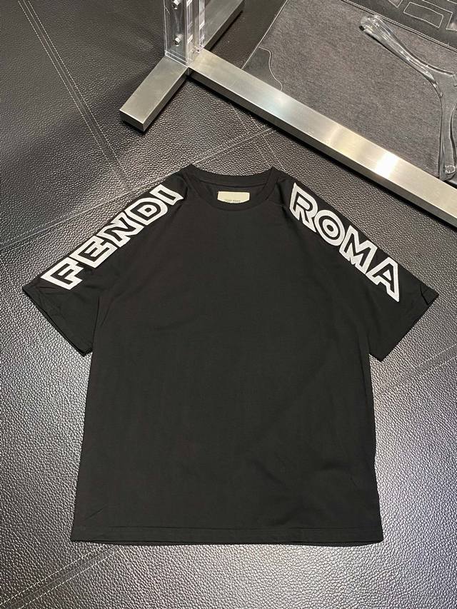Fendi exclusive new original men's casual short-sleeved high-end version fashion