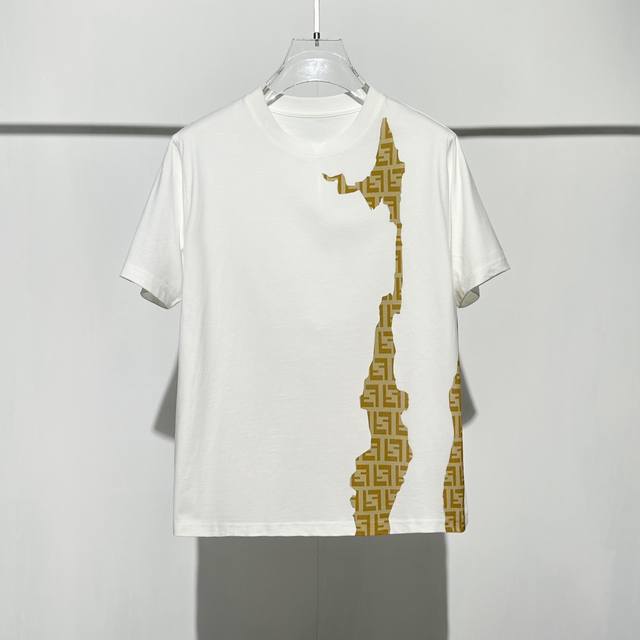 Fe2025 Early Spring new round-neck T-shirt, original custom-made, trade-order sh