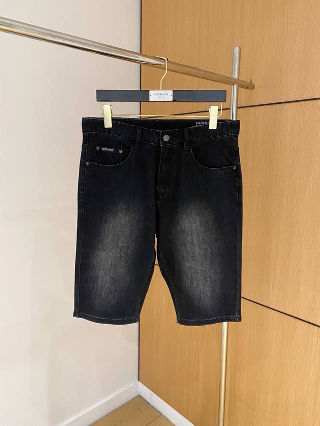 Bbr*2025 denim shorts, made from high-end custom breathable fabric, extremely br