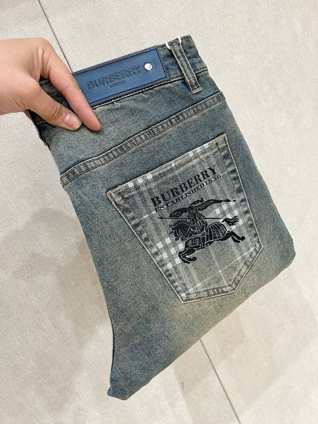 Bbr 2025 Spring/Summer new men's washed jeans. Custom denim fabric with stretch