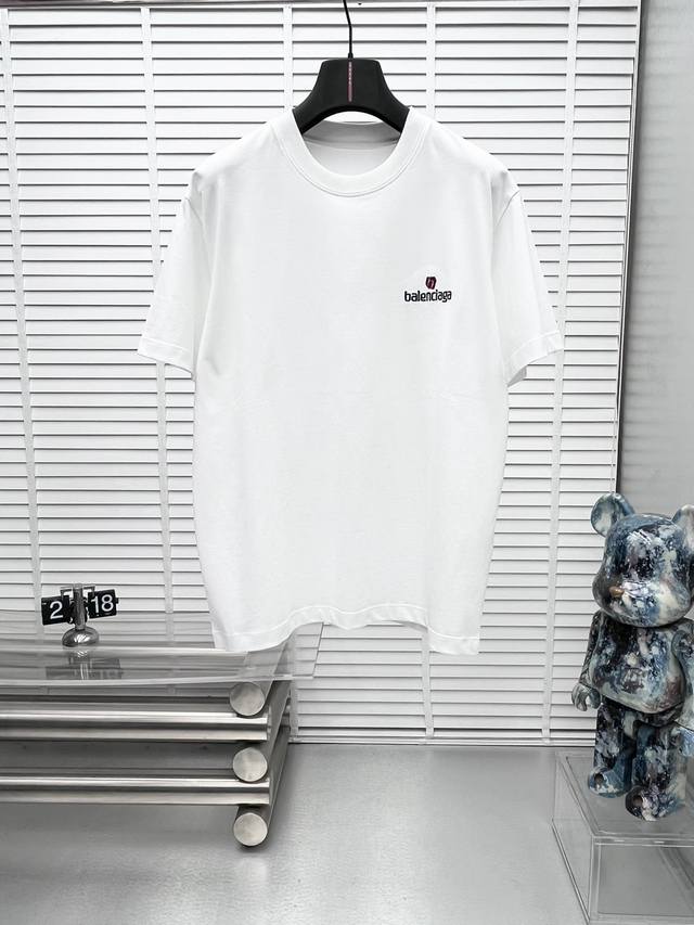 Balenciaga* Paris 25Ss Spring/Summer new short-sleeved crewneck T-shirt. High-en