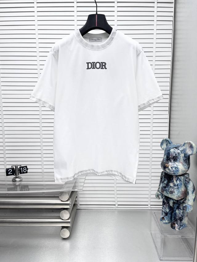 Dio*25Ss Spring/Summer new short-sleeved crew neck T-shirt. High-end custom desi