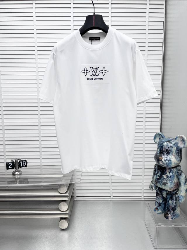 1V*25Ss Spring/Summer new short-sleeved crew neck T-shirt. High-end custom desig