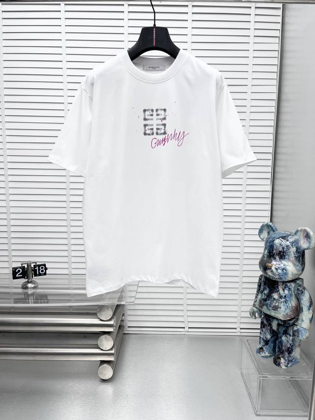 Gvc*25Ss Spring/Summer new short-sleeved crew neck T-shirt. High-end custom desi