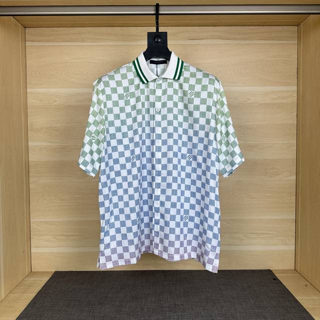 Lois Vitn 2025 Early Spring/Summer Monogram Suit Twill Checkerboard Short-Sleeve