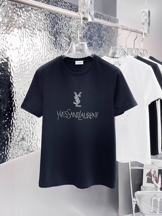 Ys* Saint Luo's new short-sleeved crew neck T-shirt for 2025Ss, custom mercerize