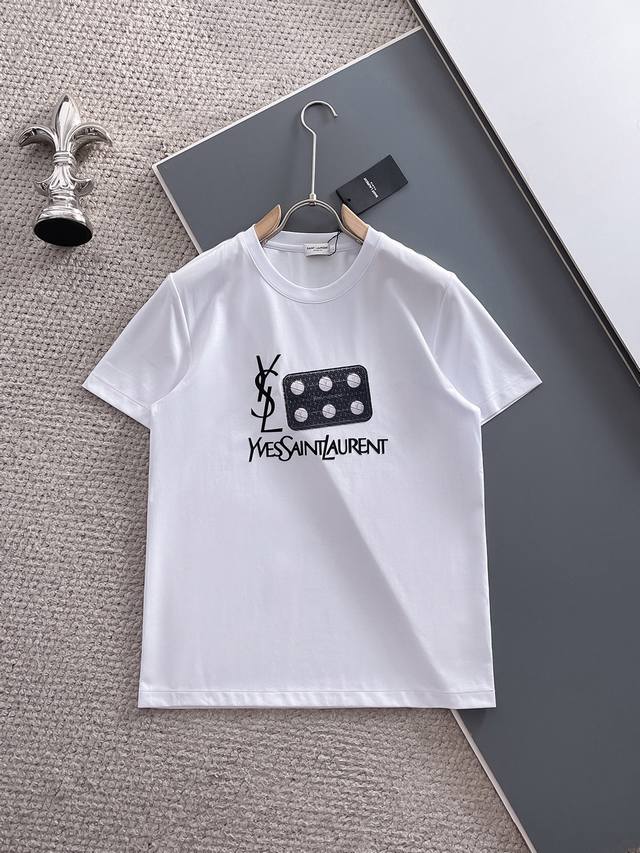 Ys* Saint Luo's new short-sleeved crew neck T-shirt for 2025Ss, made of custom m