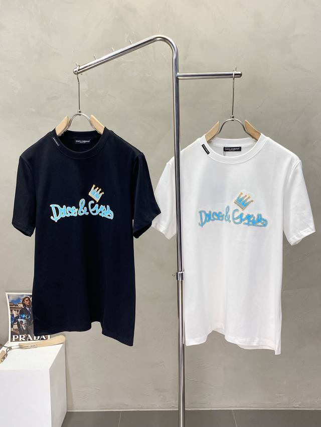 Dolce & Gabbana exclusive new original men's casual short-sleeved high-end custo