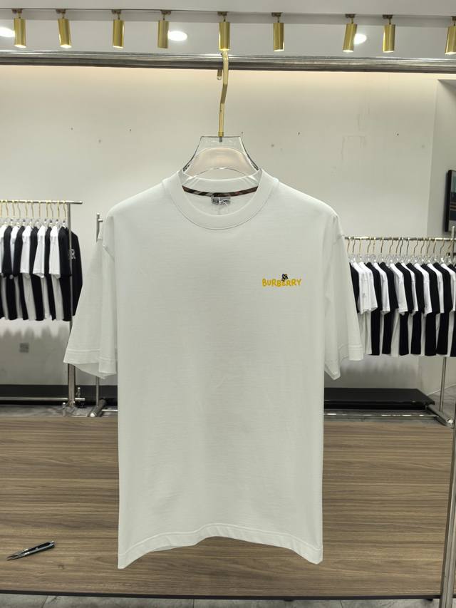 New Burberry men's fashion-inspired crewneck short-sleeved T-shirt, a trading co