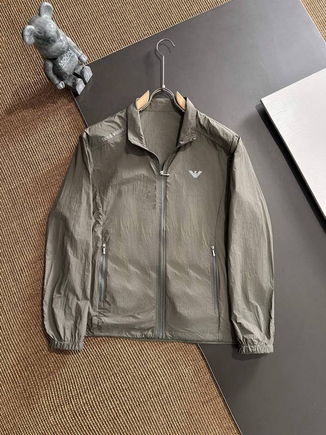 Armani's new Spring/Summer 2025 men's sun protection jacket features a custom-ma
