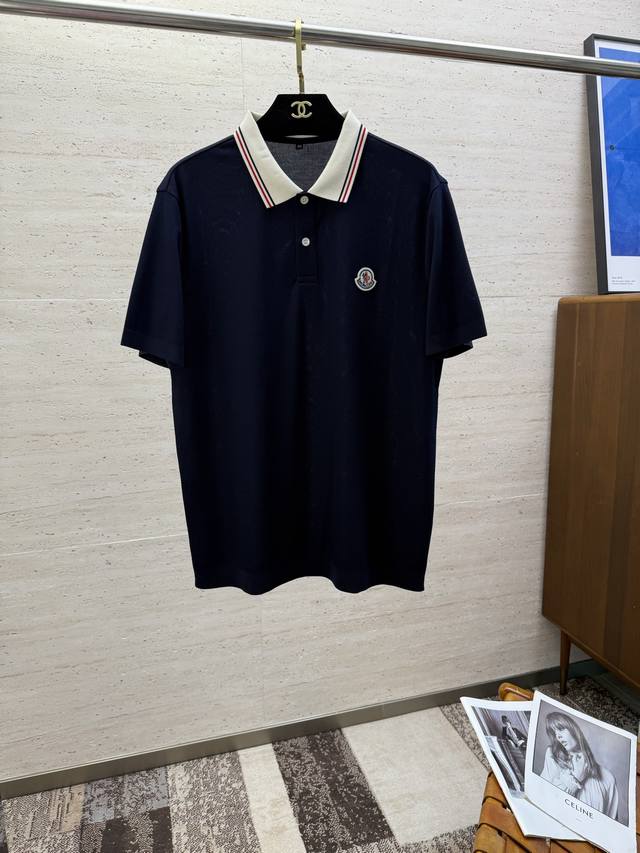Mon25S Spring/Summer Men's Polo Shirt. The iconic logo on the chest creates a ca