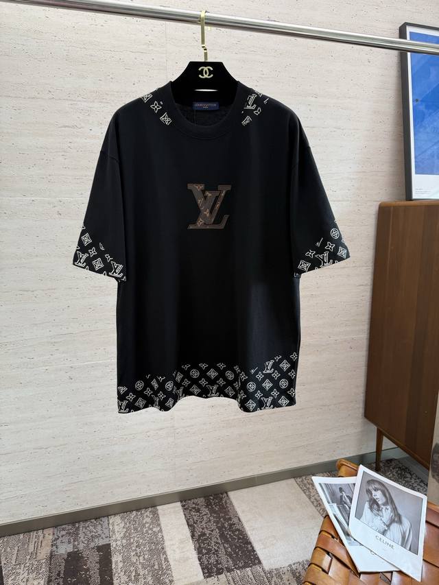 Loose-Fit Lv2025 Spring/Summer New Short-Sleeve T-shirt features vibrant and shi