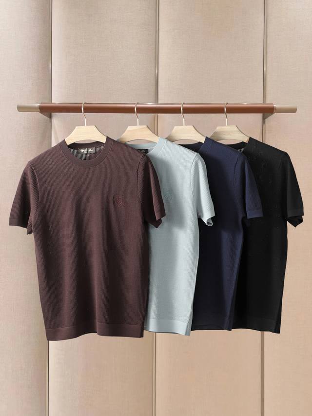 Loro Piana Ss25 Spring/Summer Men's Wear Colors: Black, Brown, Light Green, Roya