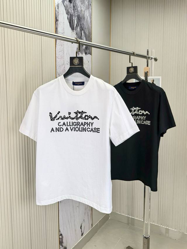 Lv, Spring/Summer 25 new men's crew neck short-sleeved T-shirt, now available at