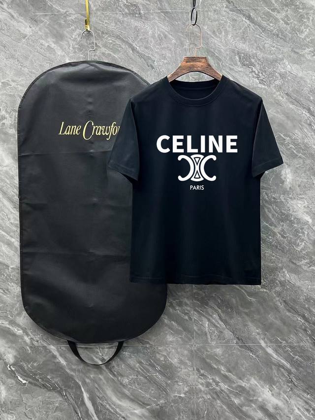 Celine 2025 Spring/Summer new release, the latest short-sleeved crew neck T-shir