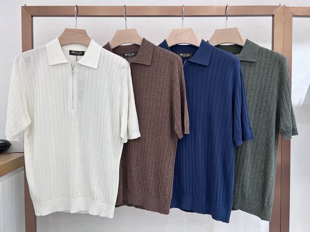 Loro Piana Ss25 Spring/Summer Men's Wear Colors: White, Brown, Blue, Green Sizes