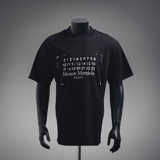 Maison Margiela 25Ss digital and alphabet print logo T-shirt short-sleeved DDD.