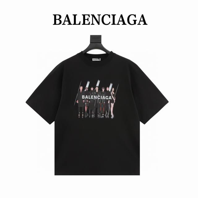 Balenciaga Parisian all-star character print short-sleeve The characters are dig