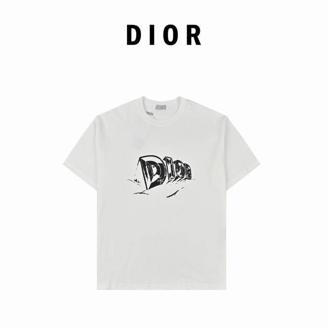 Dior Dior Ss spring and summer new flocked letter print short