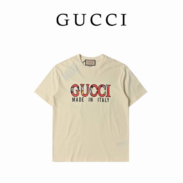Gucci Gucci Year of the Dragon series double G letter print short-sleeved T-shir