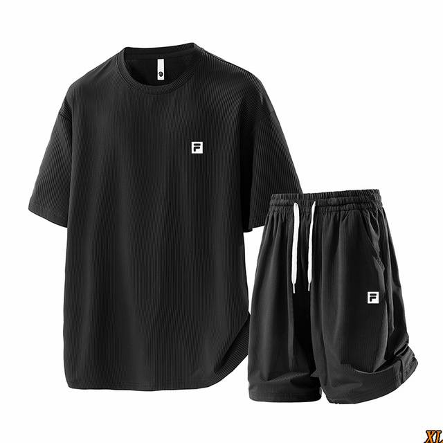Fila exclusive real shot of the new summer high-quality quick-drying short-sleev