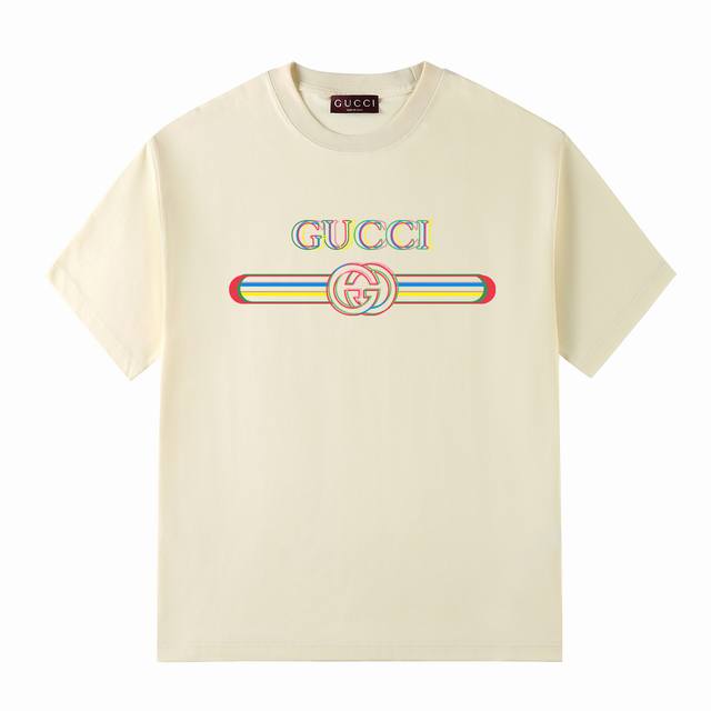 G's 25th Summer Collection features Gucci's colorful, blurred brand logo. - Made