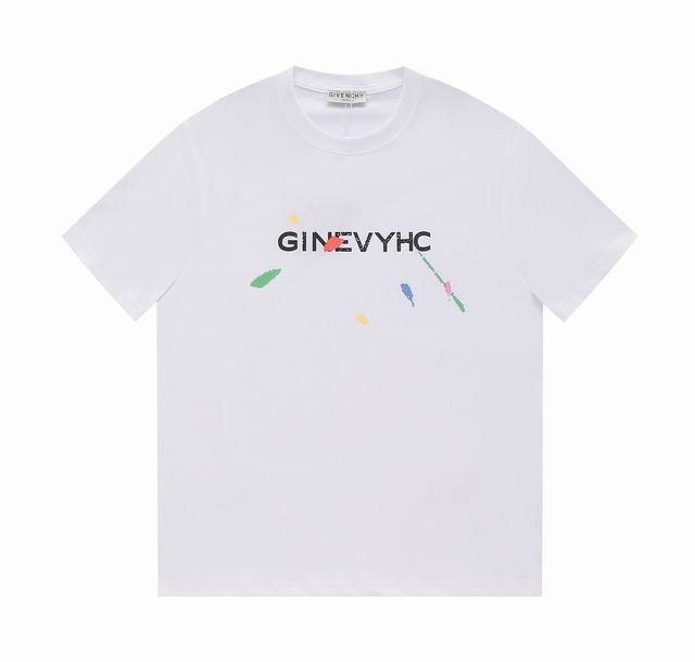 Givenchy's new 2023Ss tie-dye printed short-sleeved T-shirt is a stylish, flatte