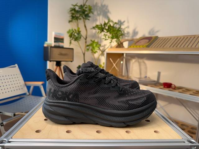 Hoka One One Clifton 9 Breathable, Shock-Absorbing, Non-Slip, Wear-Resistant Low