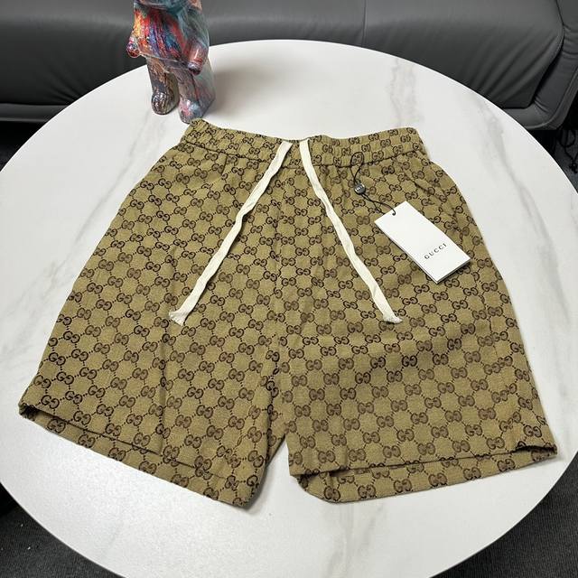 Gucci Gucci classic logo casual shorts and sweatpants for men and women - Purcha
