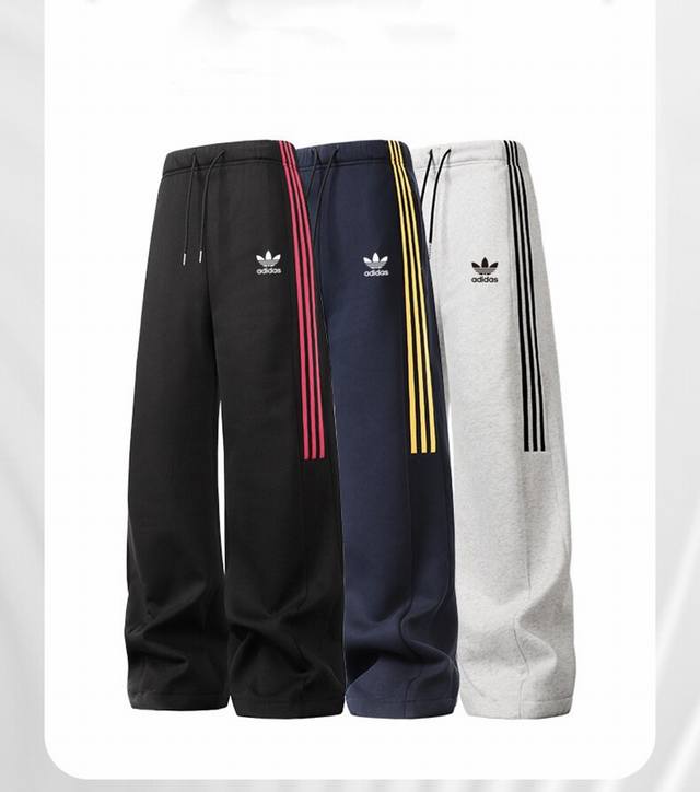 Adidas 25 Spring Couple's Straight-Leg Sports Pants, Men's Sweatpants, Trendy Pr