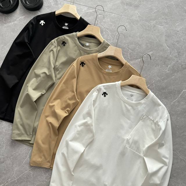 Descente's new Spring 25 long-sleeved quick-drying top for both men and women. M