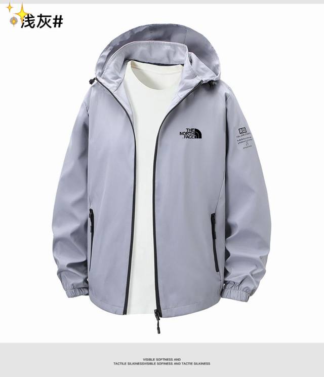 The North Face 2025 New Outdoor Hooded Jacket, Loose and Versatile, Large Size M