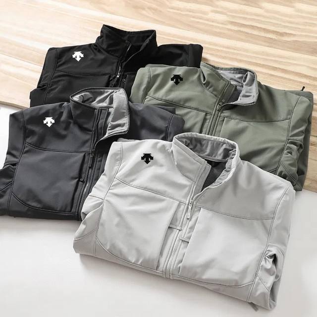 Descente Urban Outdoor Lightweight Windproof and Waterproof Simple Solid Color V