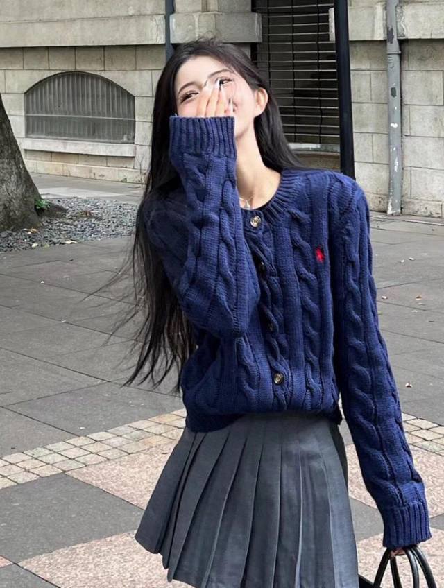 Haute couture thickened version Polo Ralph Lauren's classic twisted cable-knit c