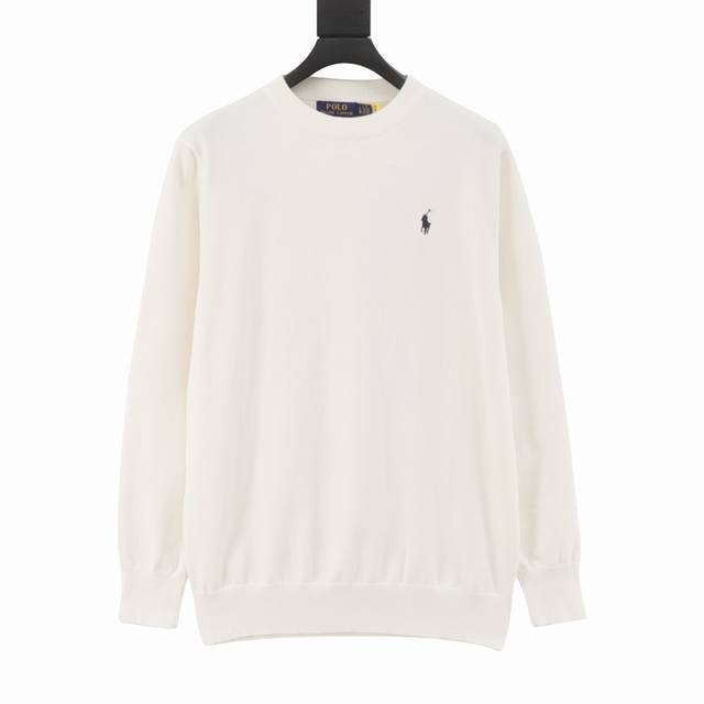 Ralph Lauren 25Fw R80 Pony Logo Crew Neck Sweater DDD. Made from 48-count high-d