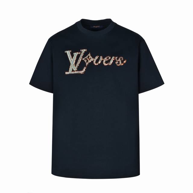Top-level highest version Lv Louis Vuitton 1V classic sequin embroidered short-s