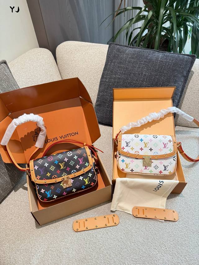 The black and white tri-color bags look stunning no matter how you photograph th