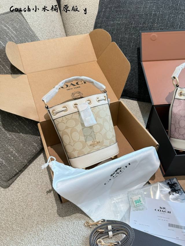 Top-grade original Coach's new Dempsey mini bucket bag Domestic Coach's new Demp