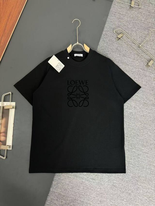 Loewe*Loewe*320g heavyweight, thick, breathable cotton T-shirt with a loose fitC