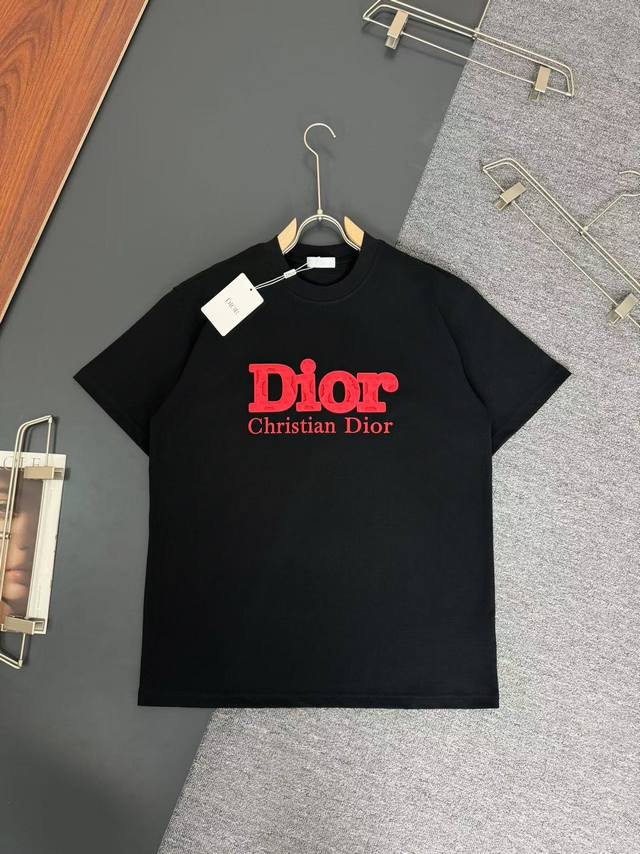 Dior*Dior*320g heavyweight cotton T-shirt, thick, breathable, loose fit, heavy-d