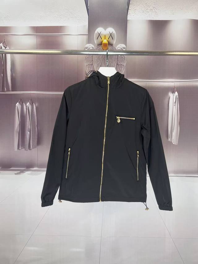 Versace Versace 2025 Autumn/Winter new hooded windbreaker jacket Medusa official