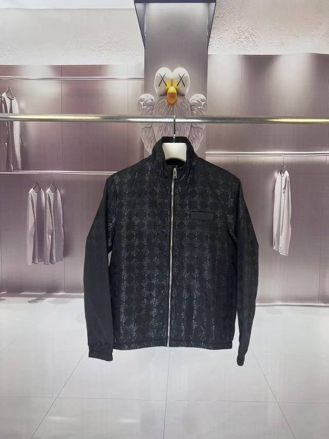 Amiri 2025 Autumn/Winter new style stand-up collar windbreaker jacket with offic