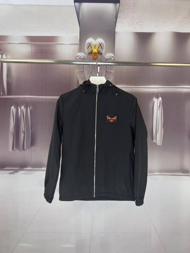 Fendi Fendi Little Monster 2025 Fall/Winter new hooded windbreaker jacket, thin